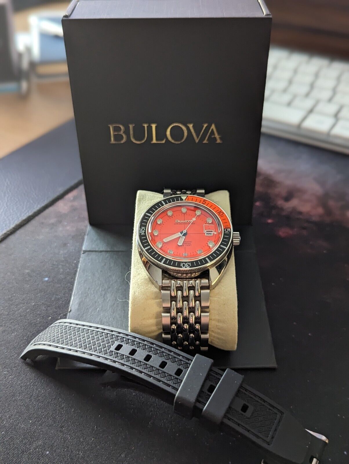 Bulova Oceanographer Devil Diver 96B350 with additional Beads of