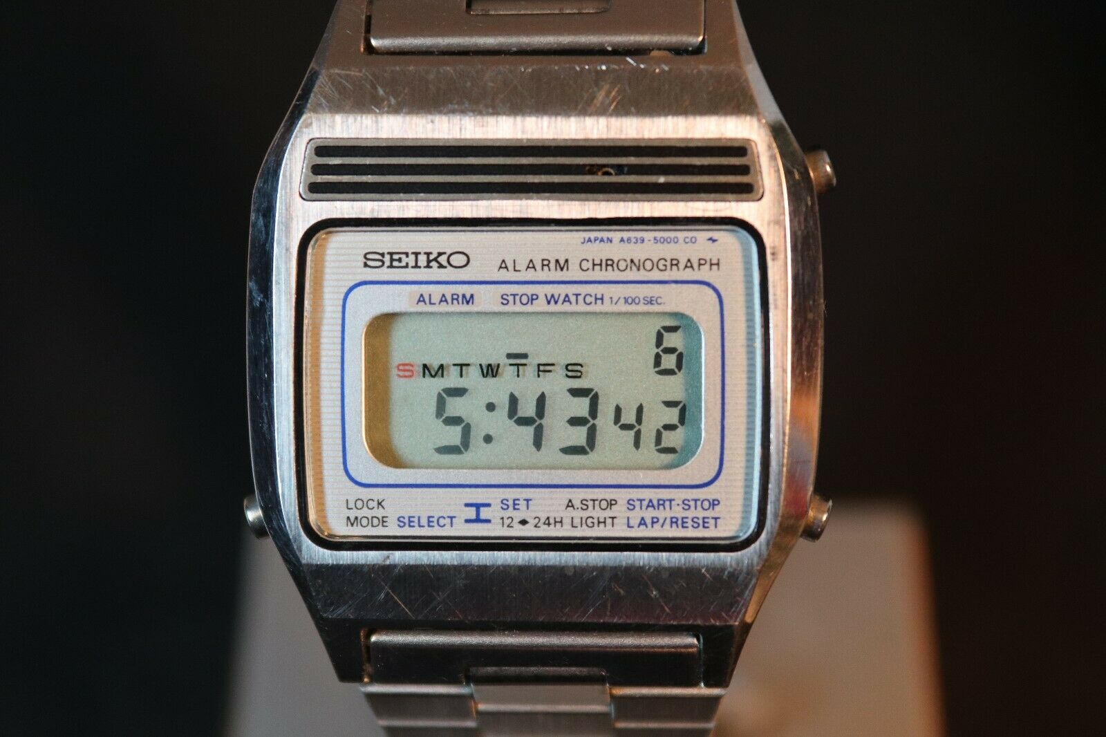 Vintage 1981 Seiko Digital Alarm Chrono A639-5000 Stainless Steel new  battery | WatchCharts