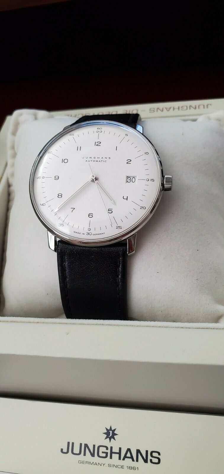 Junghans Max Bill Automatic Watch 027 4700.00 white dial