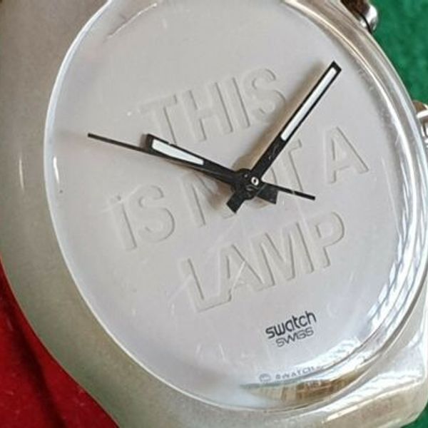 Swatch Watch - GW900 - LAMP RARE Swatch This is Not a Lamp GW900 Watch Gent Backlight  main image 4
