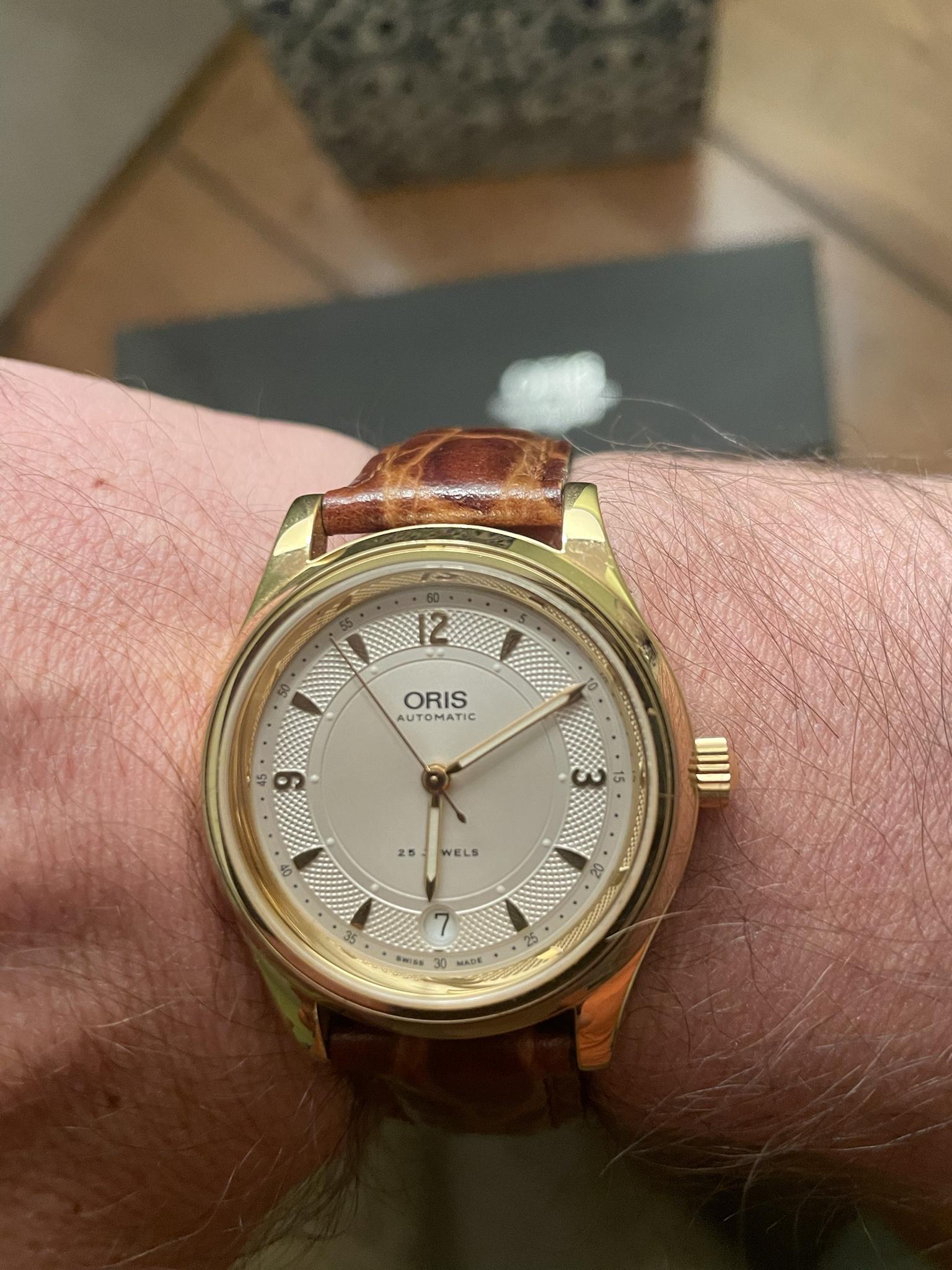 WTS Repost Oris 7490 Constantine in Gold WatchCharts Marketplace