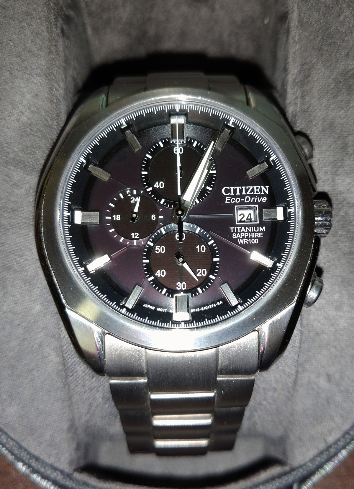 Citizen eco drive outlet watch titanium sapphire wr100