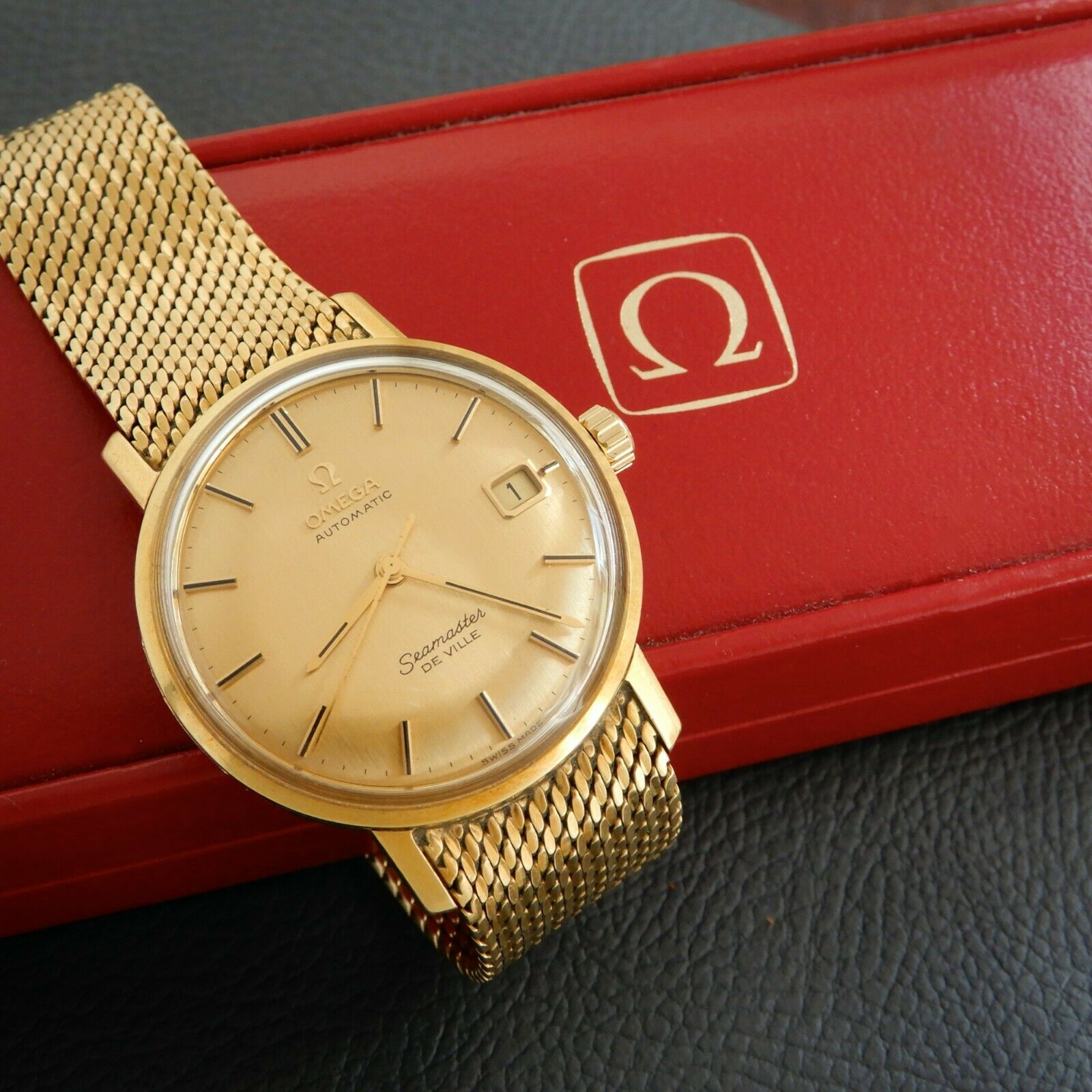 Omega 18k Solid Gold Seamaster De Ville 166.0020 Cal 562 Gold