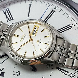 NICE & RARE VINTAGE SEIKO LM LORD MATIC 5606-7190 AUTOMATIC SILVER DIAL  GENTS. | WatchCharts