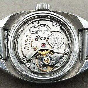 Vintage Citizen Cosmo Star Date Japan Hand Winding Steel Date