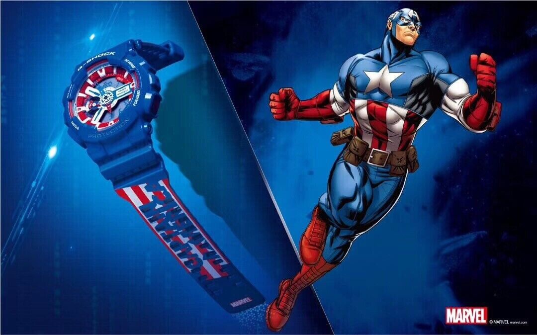 G shock captain america edition best sale