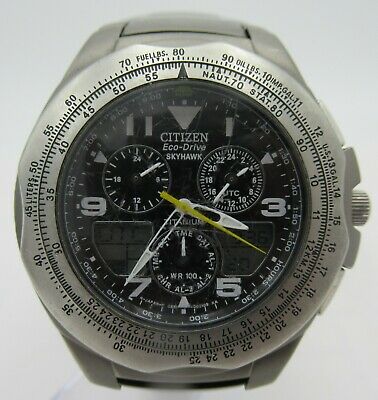 citizen eco drive skyhawk titanium