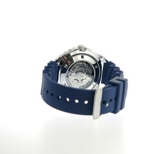 seiko diver automatic blue dial blue rubber mens watch srp605k2