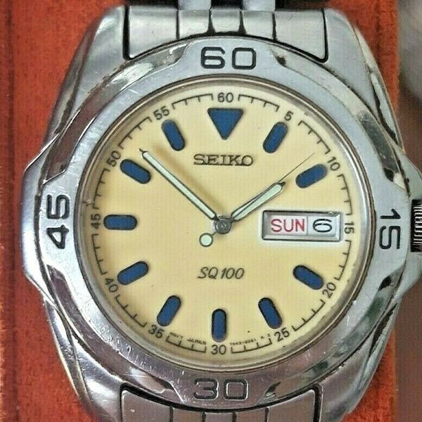 SEIKO SQ100 7N43-8A70 稼働品 ヴィンテージ 4d9bb509-84e1-4db6-9b69-