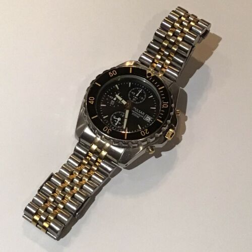 Vintage PULSAR (by Seiko) 7T62 - X058 Two Tone Quartz Diver Vintage PULSAR (by Seiko) 7T62 - X058 Two Tone Quartz Diver