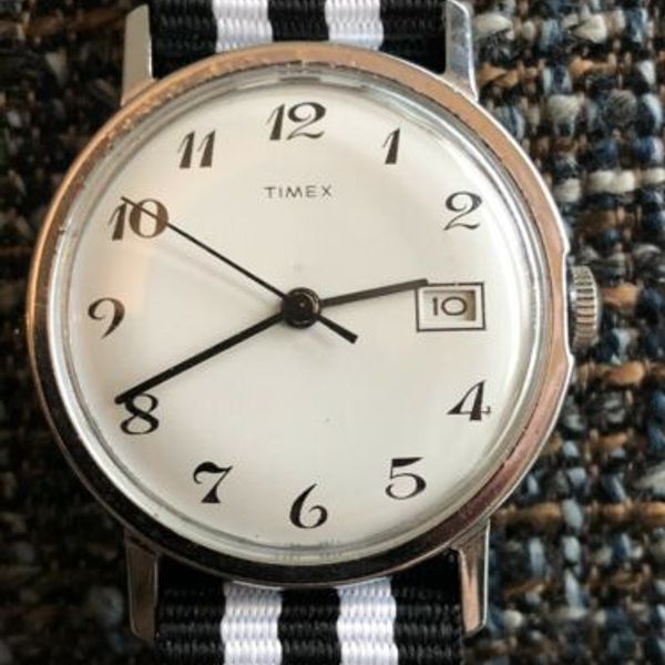 Timex Mercury 1973 16550 2573 Serviced Keeping Time NATO strap! | WatchCharts