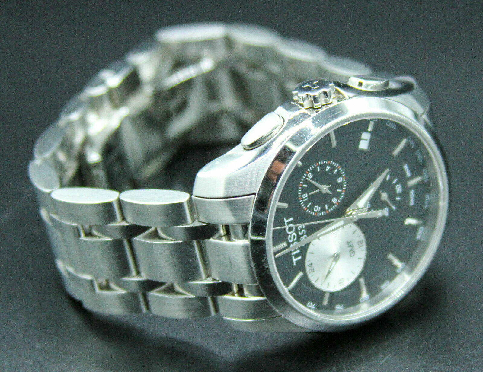 Tissot Couturier Quartz Chronograph GMT Silver Eye T035.439.11.051.00