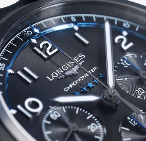 Longines best sale bucherer blue