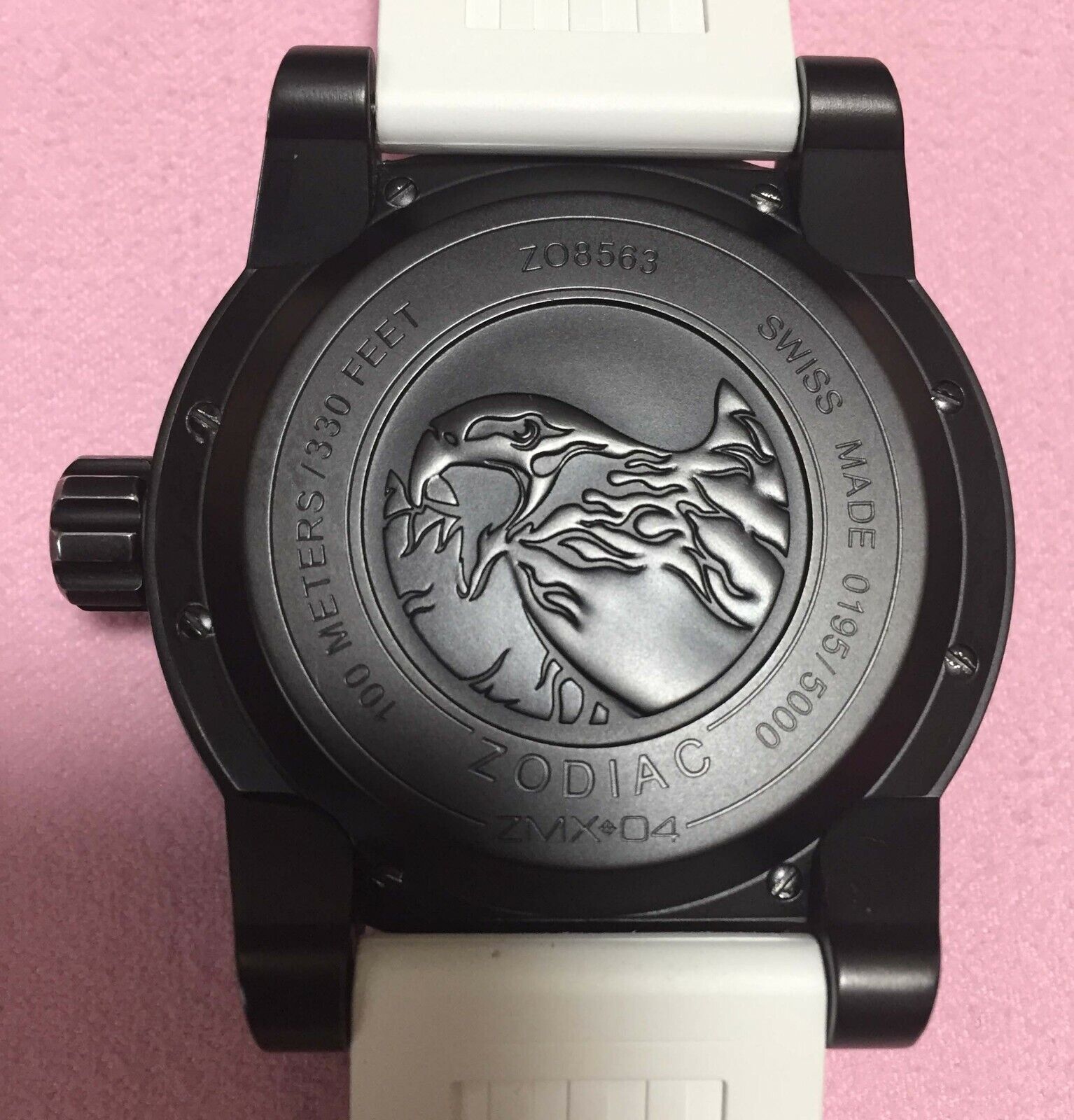 zodiac ZMX-04 ZO8563 watch Swiss movement rubber straps unique