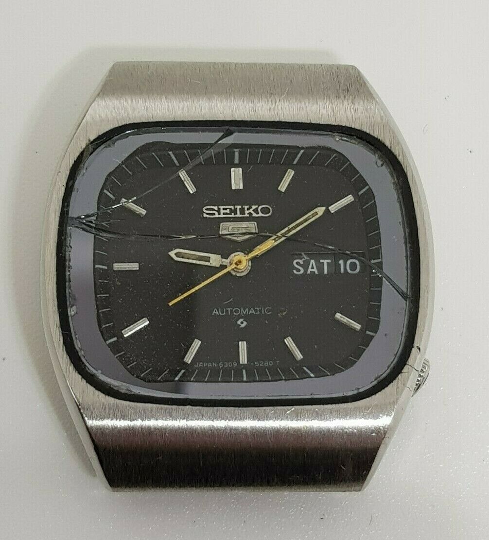 Vintage Men s SEIKO Automatic 6309 523A Watch spares or repair