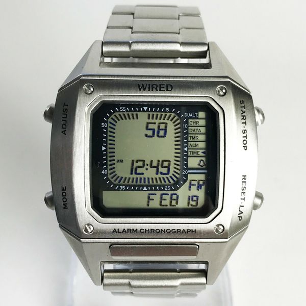 SEIKO WIRED AGAM401 SOLIDITY Featuring BEAMS Digital Watch