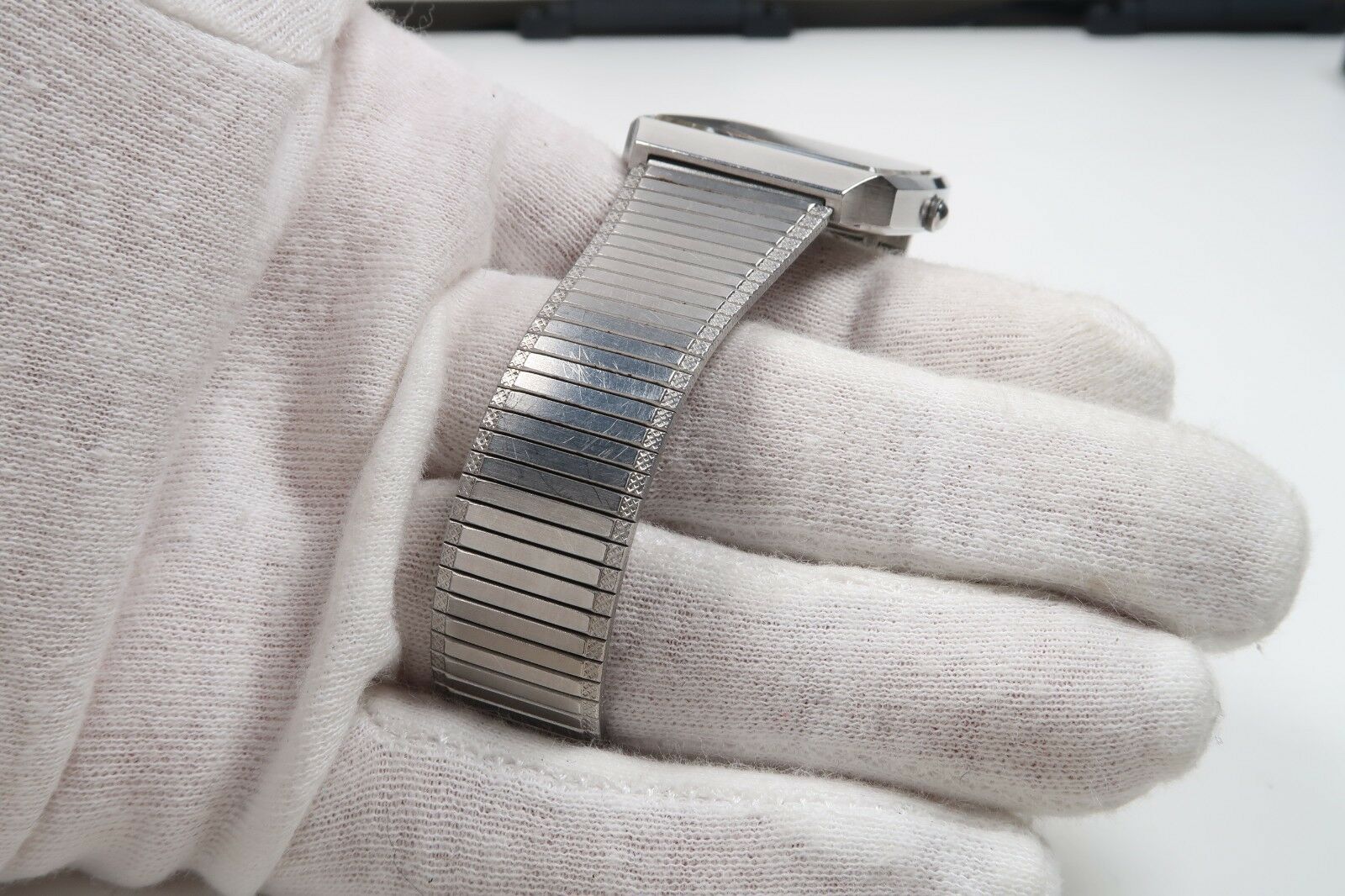 Vintage SEIKO QUARTZ 7830-5080 GREY Dial STAINLESS Mens