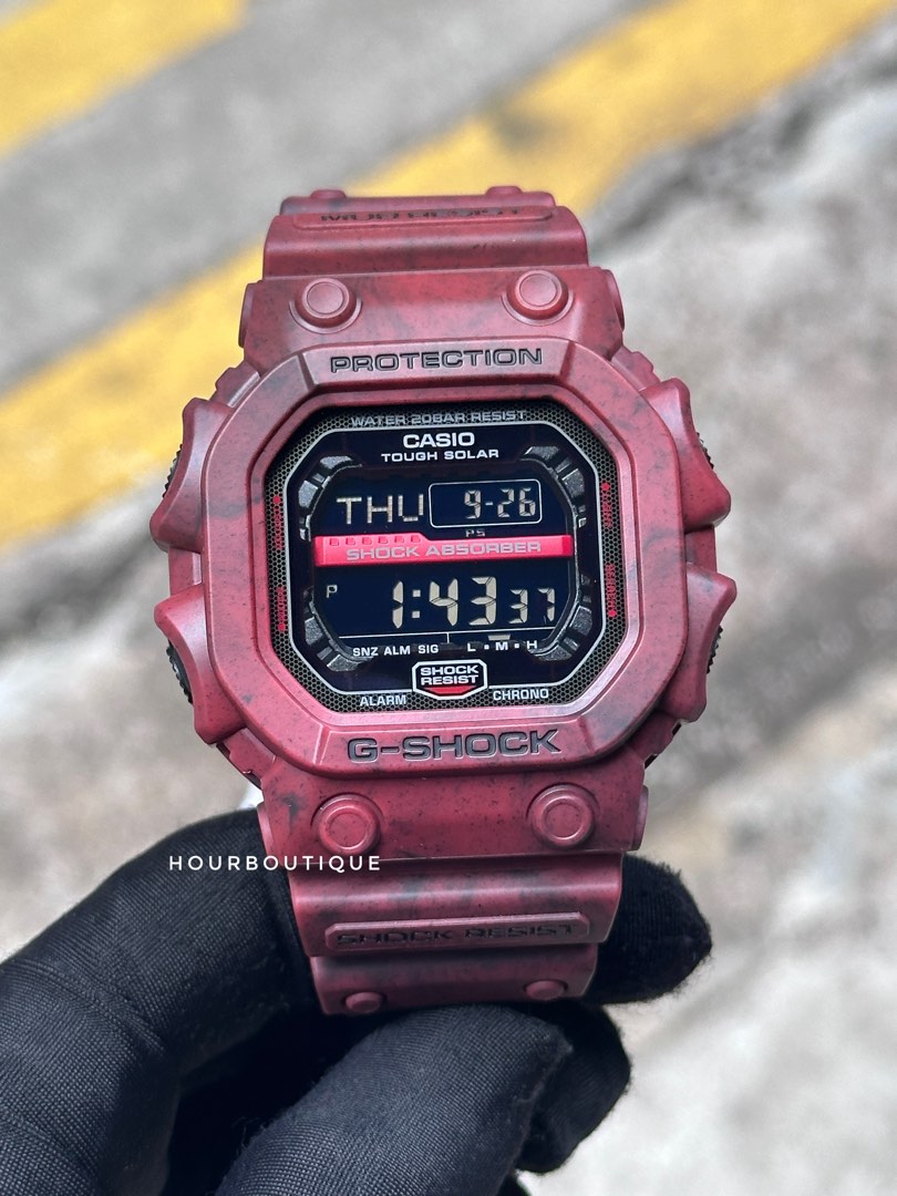 Brand New Casio G Shock Matt Red Tough Solar Watch GX 56 4DR WatchCharts Marketplace UK