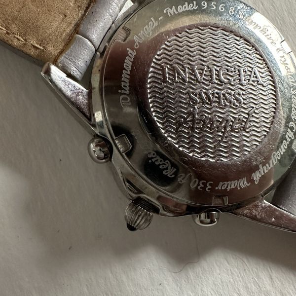Invicta Diamond Angel Model 9568 Sapphire, Crystal Swiss Chronograph ...