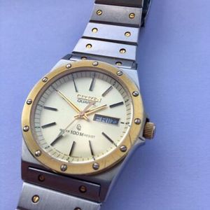 80s Vintage Citizen quartz コンビクオーツ サントス Vintage Citizen Quartz Bi-metal Watch “Royal Oak / Santos” Style