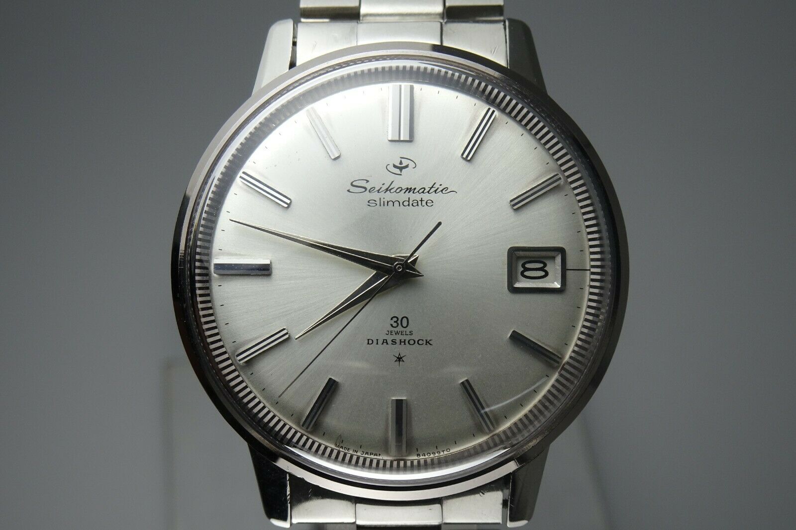 Vintage 1964 JAPAN SEIKO SEIKOMATIC SLIMDATE CALENDAR 84099