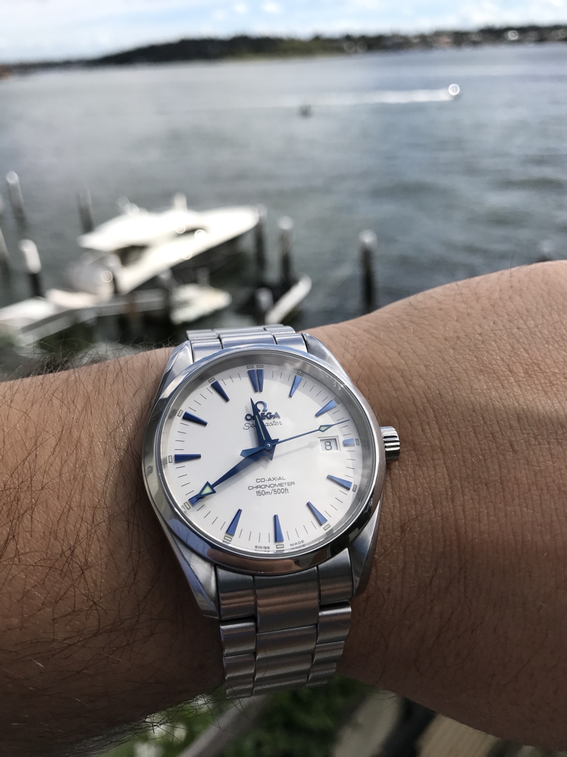 Seamaster aqua terra clearance white