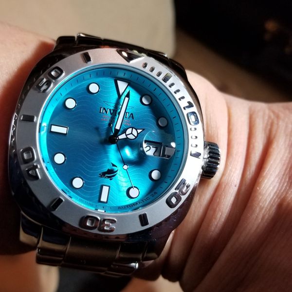 [175 USD] FS Turquoise/Sky/Tiffany Blue Cushion Case Diver WatchCharts