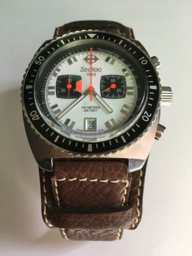 Zodiac 1882 Sea Dragon Chronograph Solid Swiss Made Men's Watch