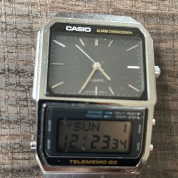 Styring nationalisme TVstation Rare Casio Japan Alarm Chronograph 321 AB-200 Telememo 20 Watch face part  or rep | WatchCharts