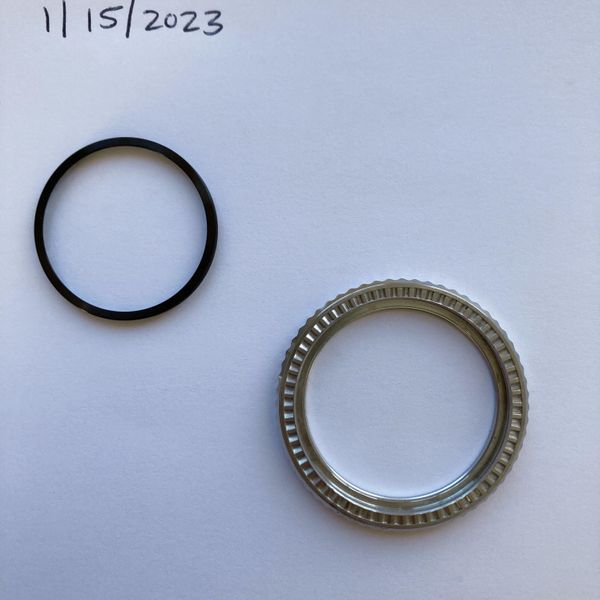 [WTS] Seiko SKX mod parts: bezel and 12-hour steel insert and lumed ...