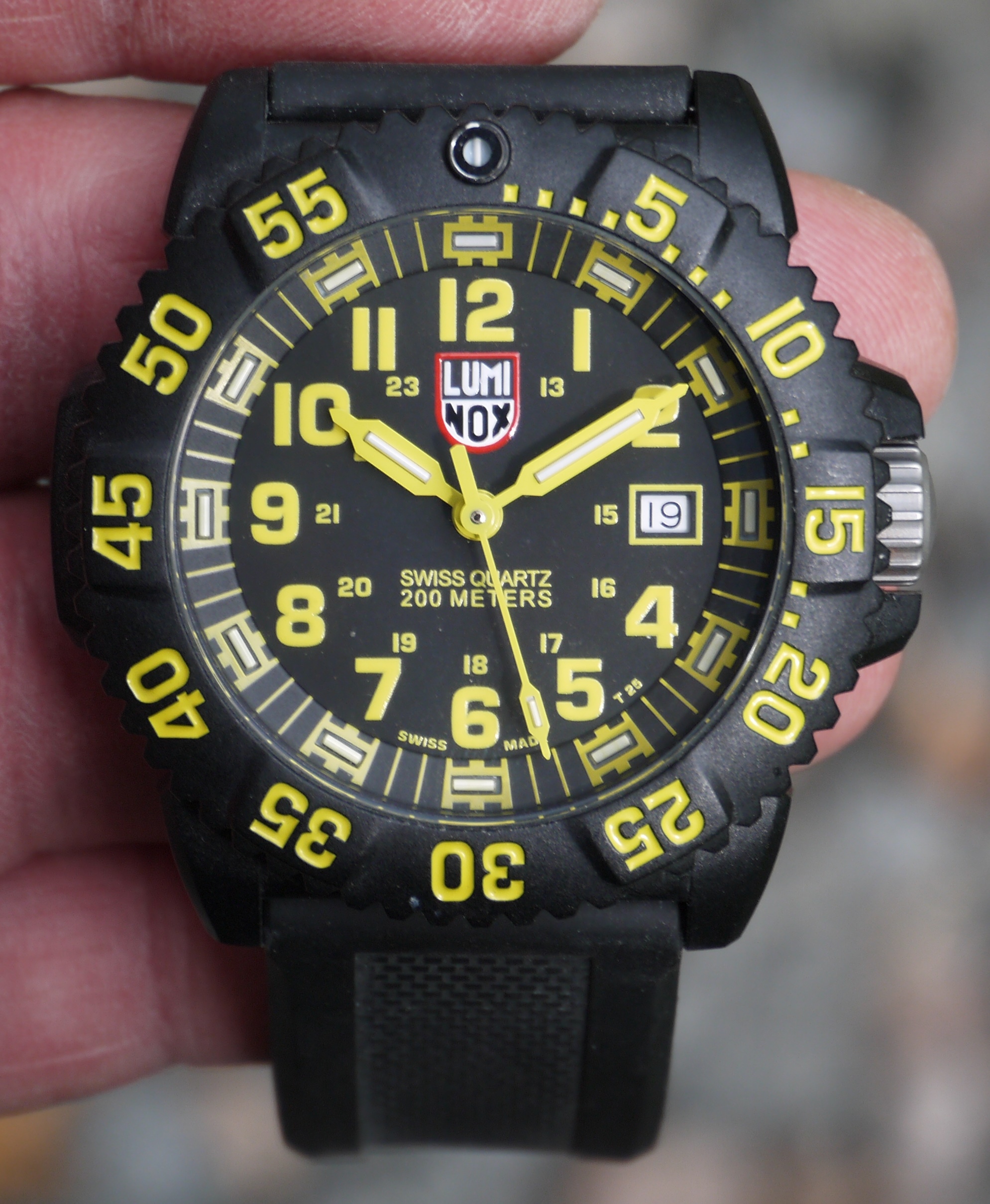 Yellow luminox sale