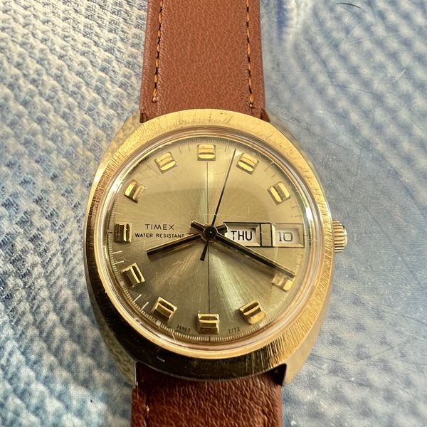 Montre Mécanique Vintage TIMEX Calibre 475 Great Britain - Étanche - Pièce Rétro De Collection