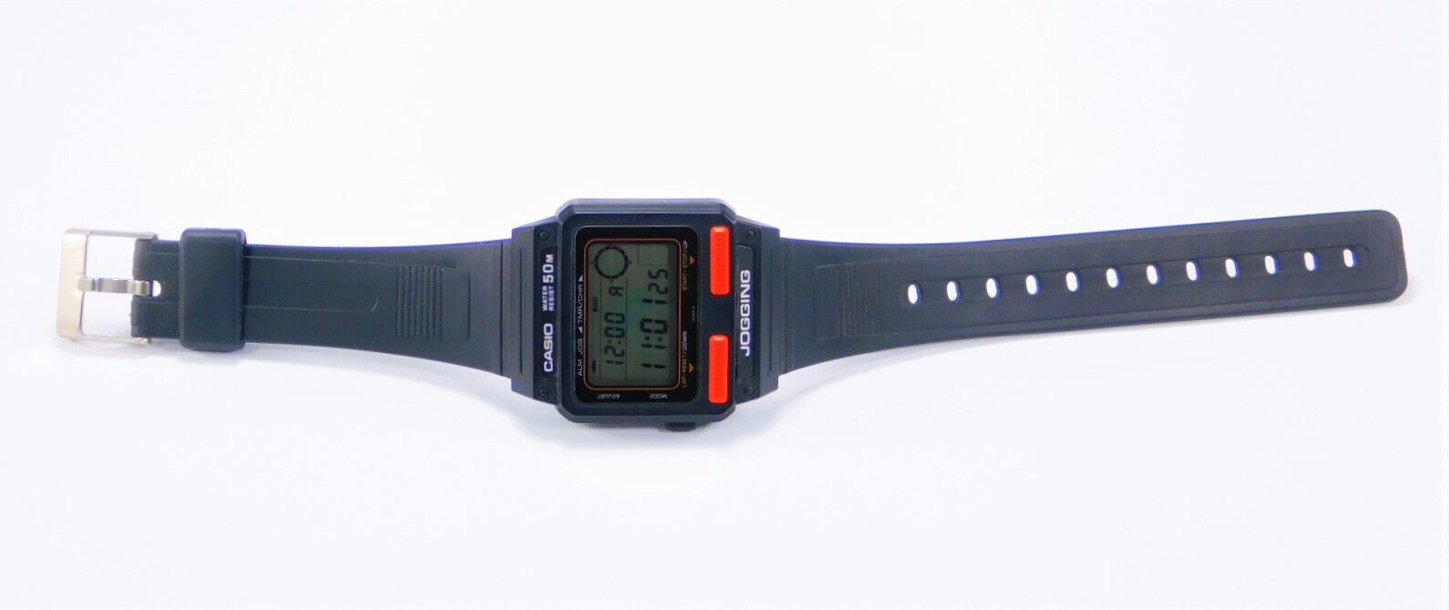 RARE Casio J-51W Digital Running Man Jogging Watch 1982