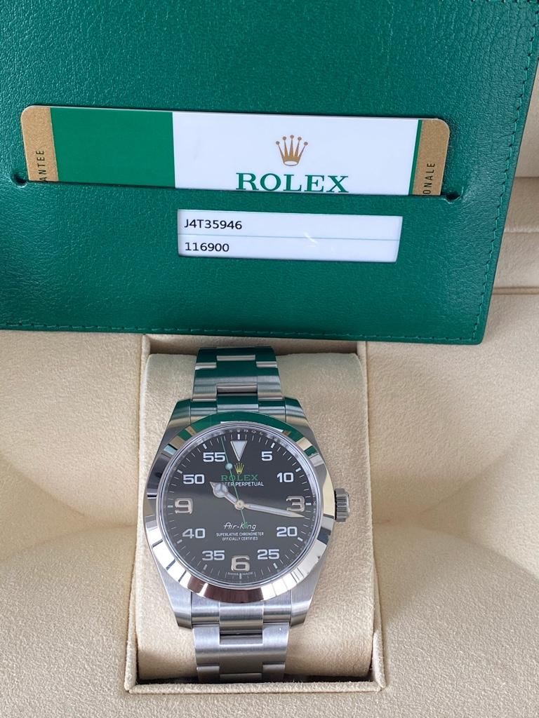 FS Rolex Air King Airking 116900 Full Set Card Dated December