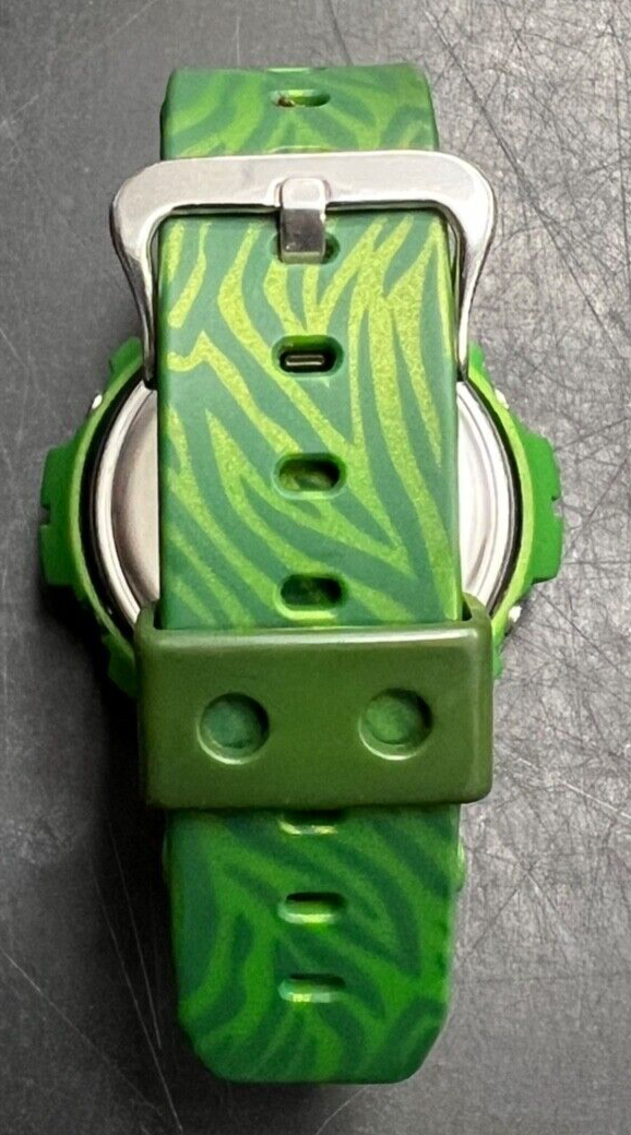 Mens Casio G-Shock DW6900ZB Green Zebra Striped Digital Quartz