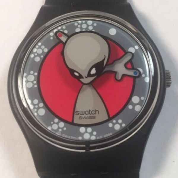 VINTAGE SWATCH ALIEN WATCH NEW IN deals CASE