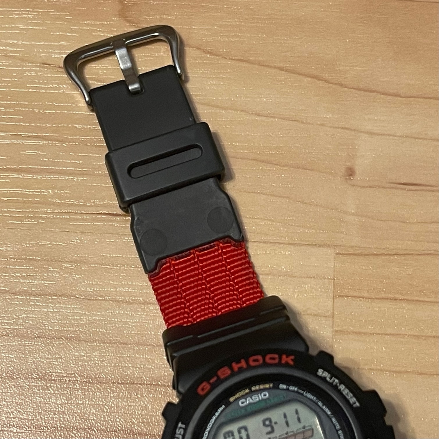 Casio Dive Watch With Red and Black Nylon Strap, the Diablo Diver 