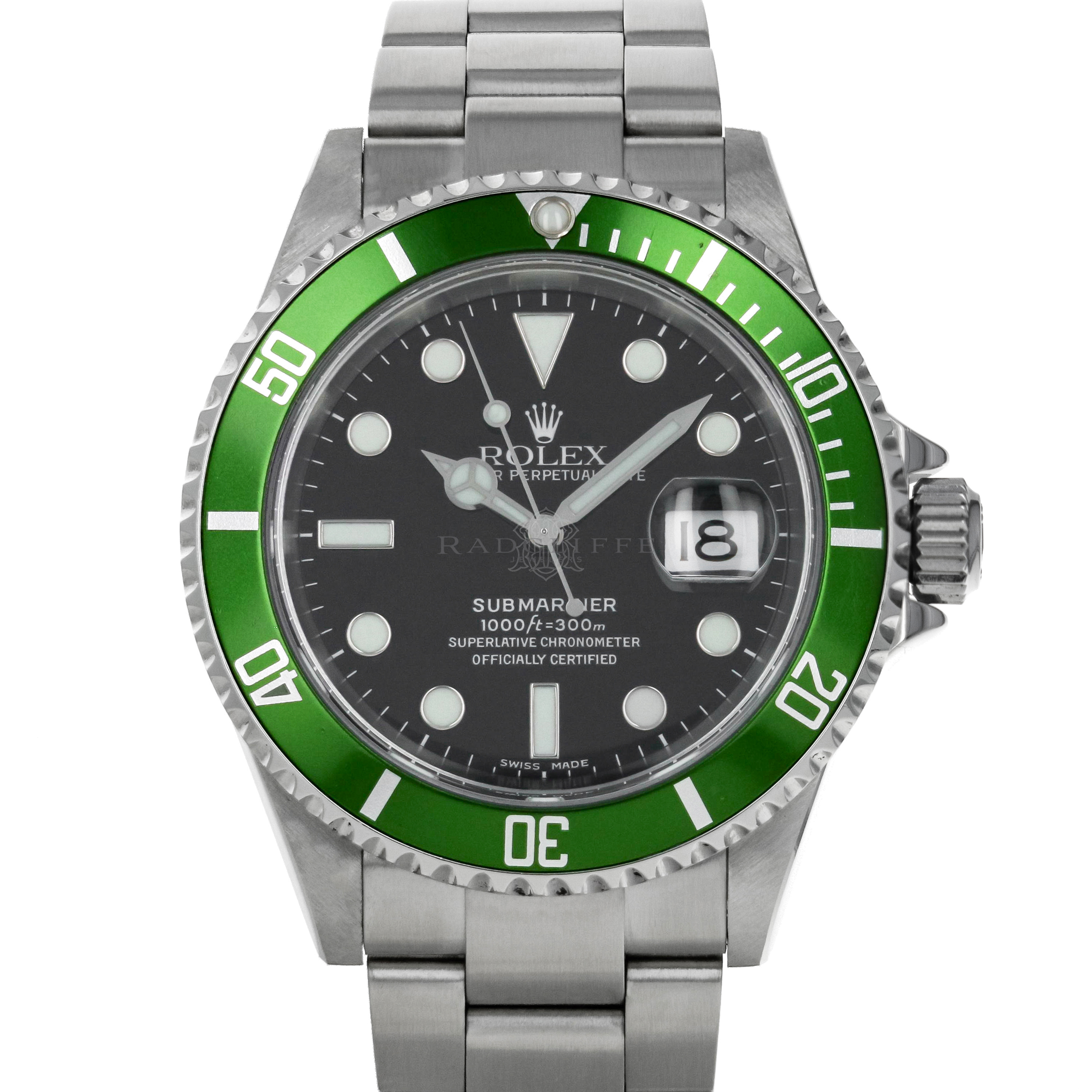 Rolex Submariner Date 16610LV 50th Anniversary Green Bezel