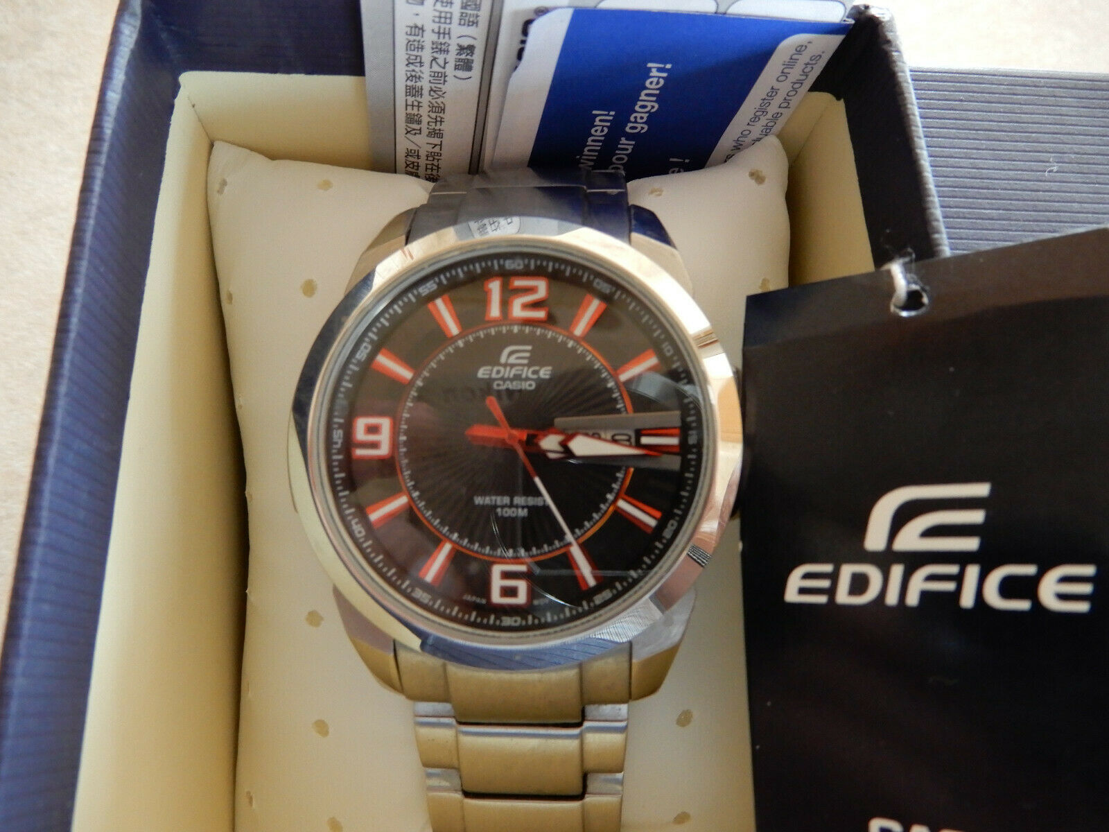 Casio Edifice Gents Analogue Watch. EFR 103D 1A4VUEF 5339 WatchCharts Marketplace