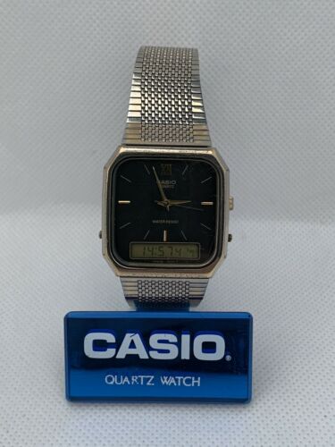 CASIO カシオ AQ-431 腕時計 アナデジ Casio AQ-431 Module 358 ANA-DIGI Watch - YouTube