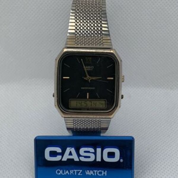 CASIO カシオ AQ-431 腕時計 アナデジ Casio AQ-431 Module 358 ANA-DIGI Watch - YouTube