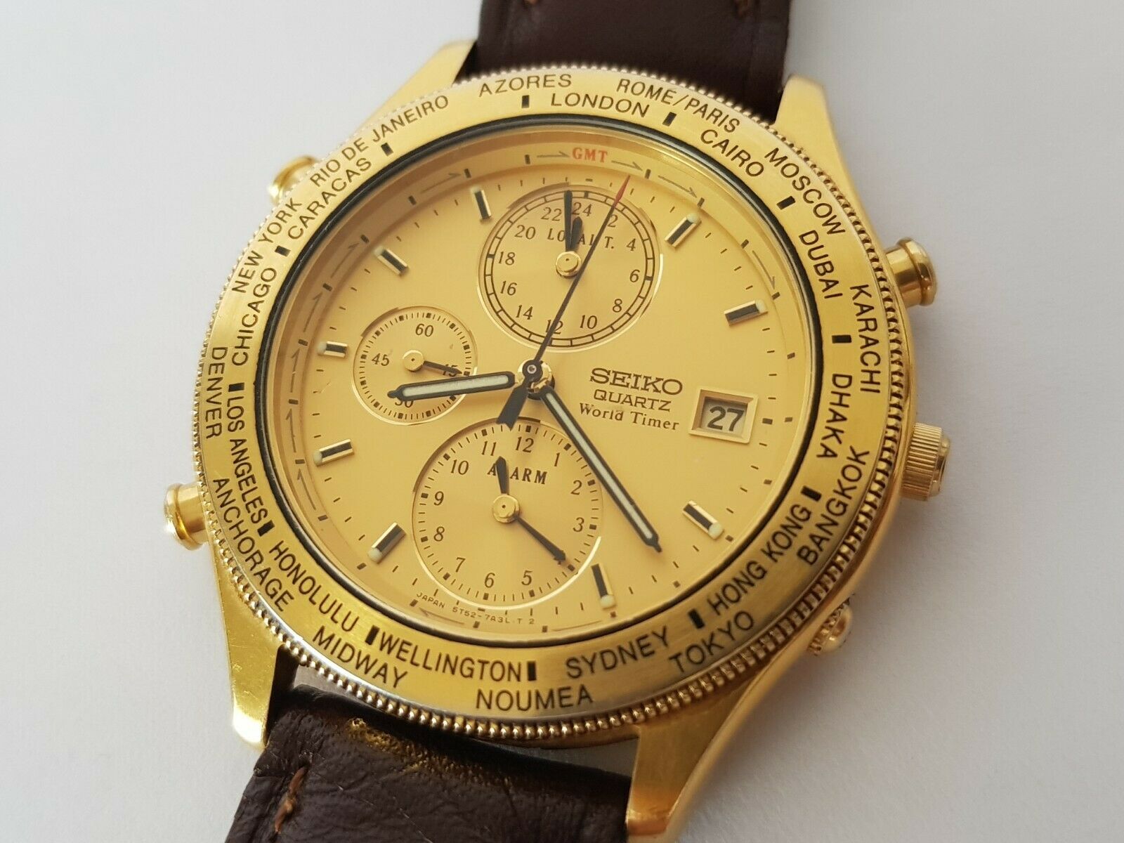 seiko quartz world timer