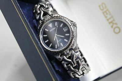 Seiko sapphlex crystal online stainless steel