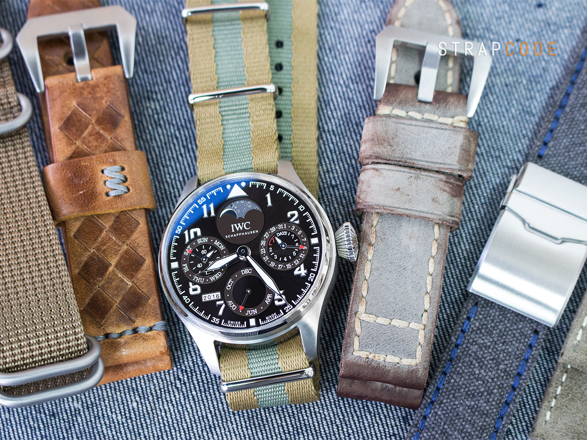 FS Strapcode MiLTAT Earth Tone Watch Straps for IWC BIG PILOT?S