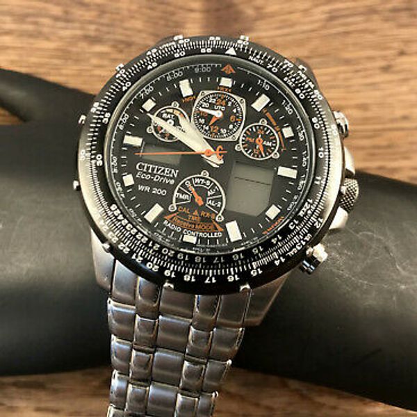 CITIZEN EcoDrive Promaster Skyhawk Radio Controlled WR200 Watch *For Parts* WatchCharts