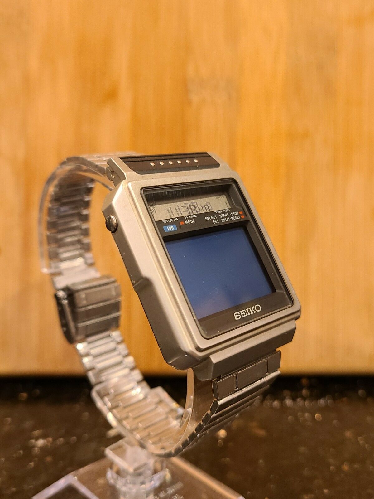 VINTAGE 1980s SEIKO T001 5010 JAMES BOND WRISTWATCH LCD TV