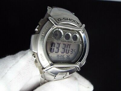 CASIO VINTAGE DIGITAL WATCH G-SHOCK G-3100 2453 STAINLESS SILVER