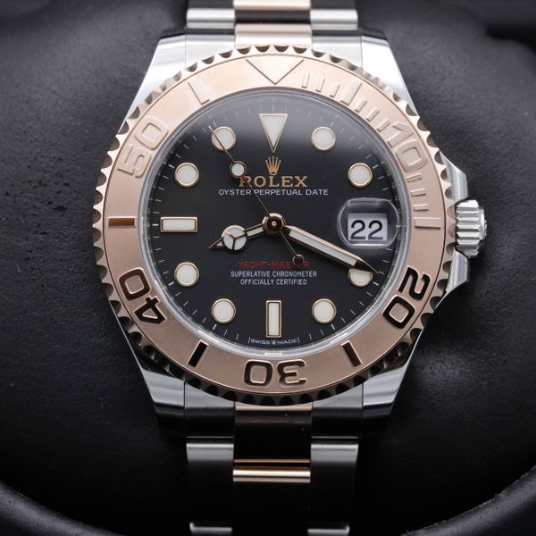 FSOT: Rolex Yacht Master 37 - 268621 - Black Dial - Two Tone - 40mm ...