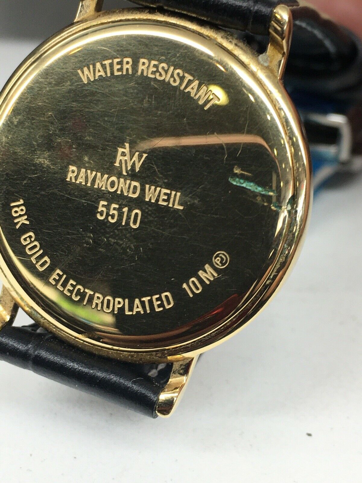 Raymond Weil Mens vintage 18k gold Electro. watch 5510 w Box