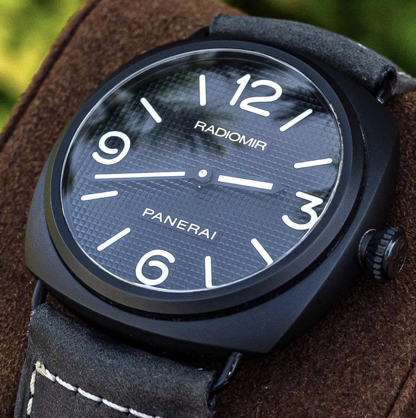 Panerai 643 Radiomir Ceramica 45 Black Manual Wind Complete Boxes